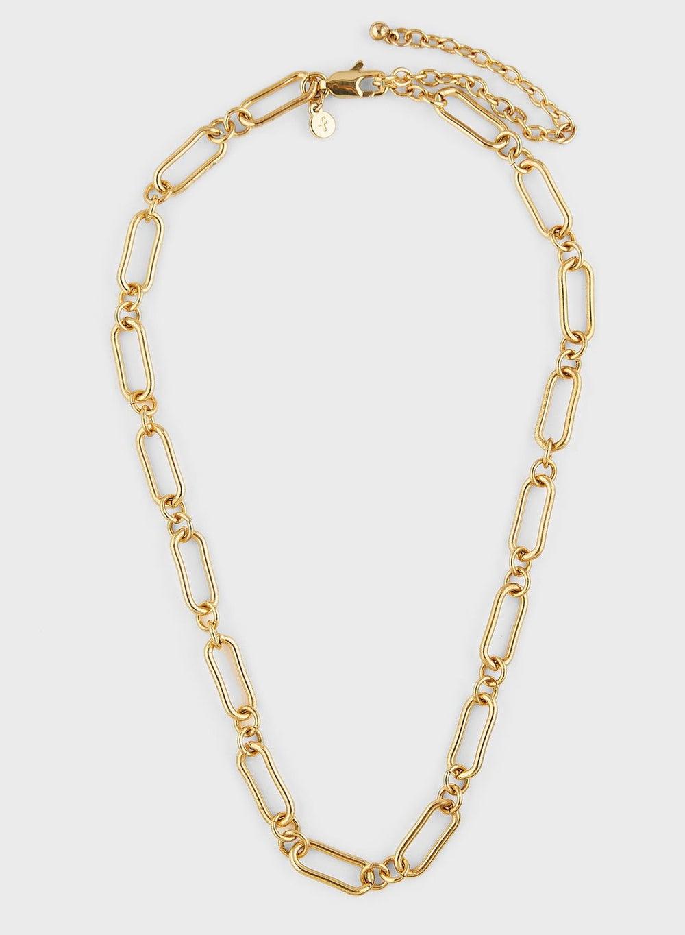 Fashionbox Hannah 18K Gold-Plated Chain Necklace - Image 1