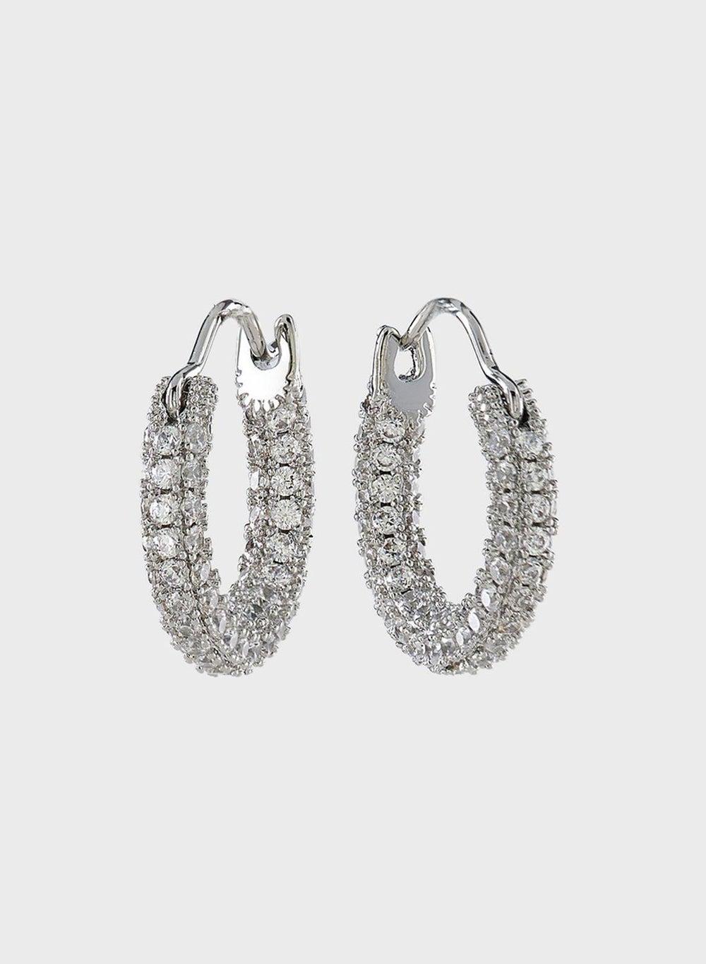 LUV AJ Pave Amalfi Cuff Earrings - Elegance Redefined - Image 1