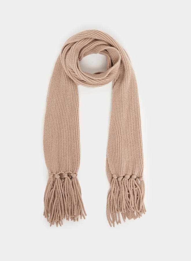 Styli Tassel-Edged Knitted Scarf - Elegance for Every Woman - Image 1