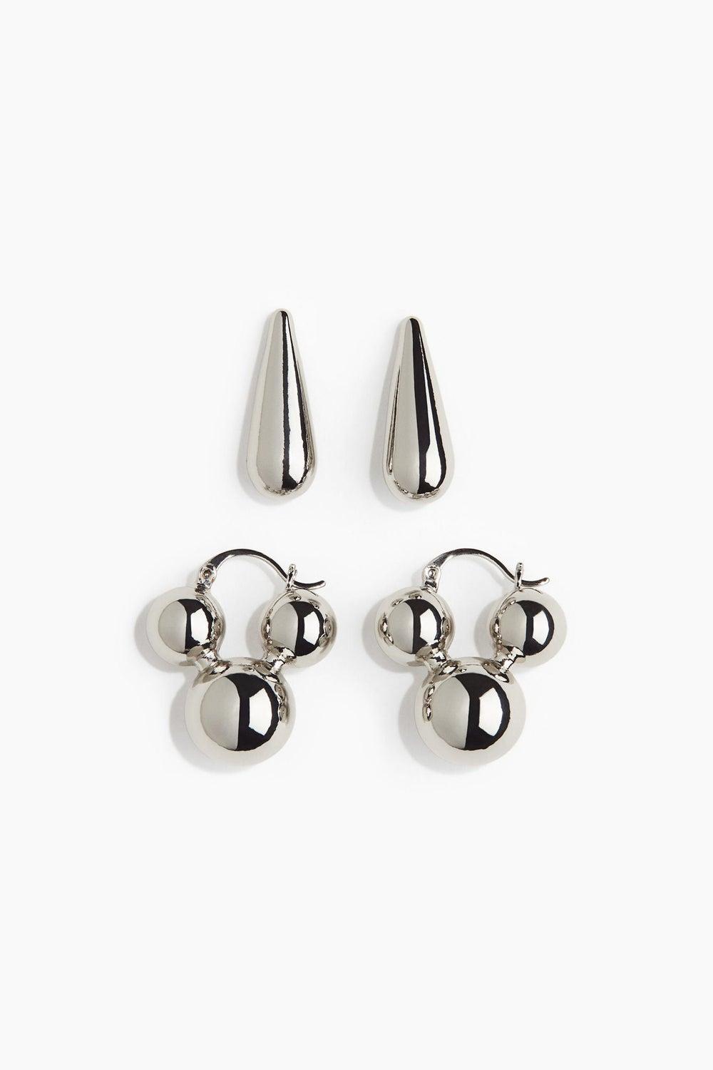 H&M Chic Duo: Elegant Women's Earrings Set - Image 1