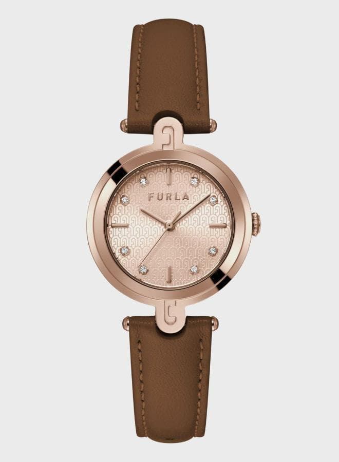 Furla Elegance Women's Leather Strap Analog Watch - Image 1