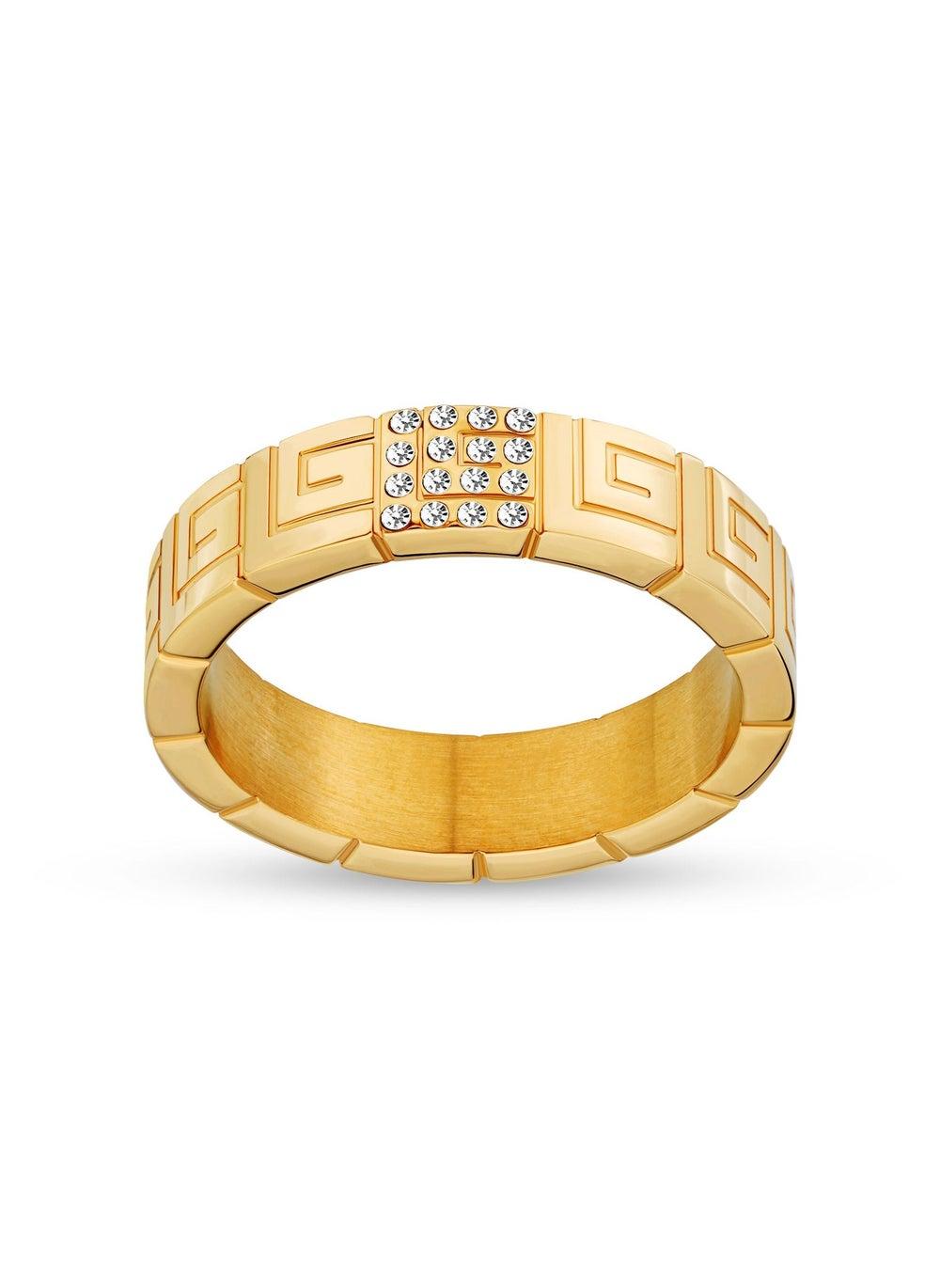 Guy Laroche Audrey 52mm Gold-Plated Crystal Ring for Women - Image 1