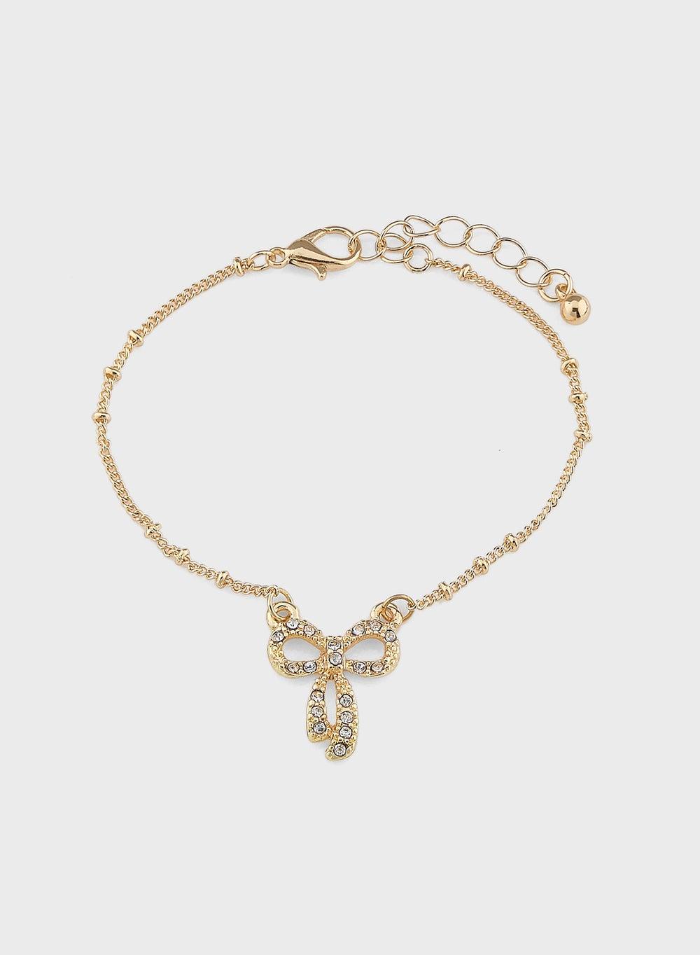 Ginger Bow Charm Bracelet - Elegance for Every Occasion - Image 1
