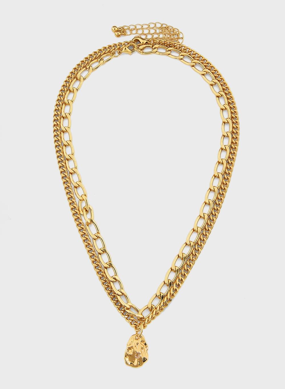 ELLA Twin Charm Pendant Necklace Set for Women - Image 1