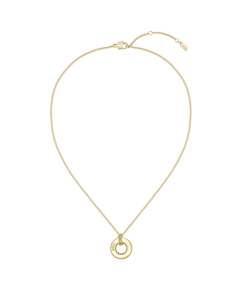 BOSS Alive Gold-Tone Stainless Steel Necklace for Women - Image 1