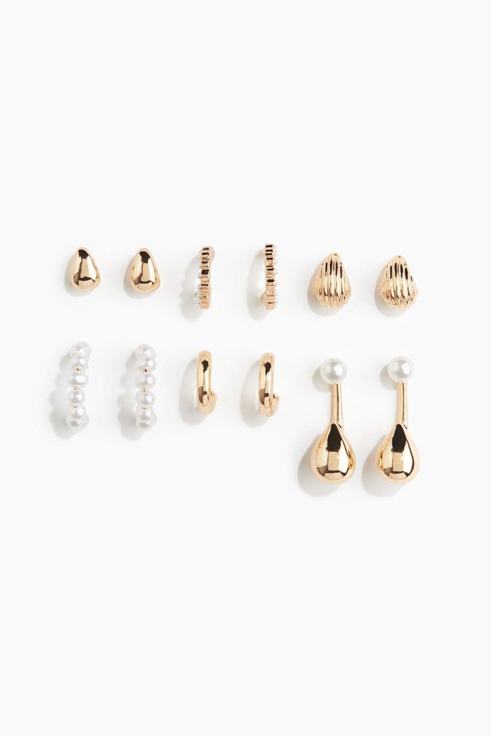 H&M Elegant 6-Pair Women's Earrings Collection - Image 1