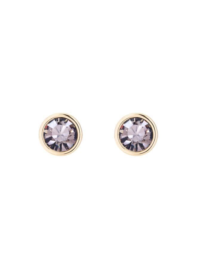 Karen Millen Crystal Dot Stud Earrings - Elegant Sparkle - Image 1