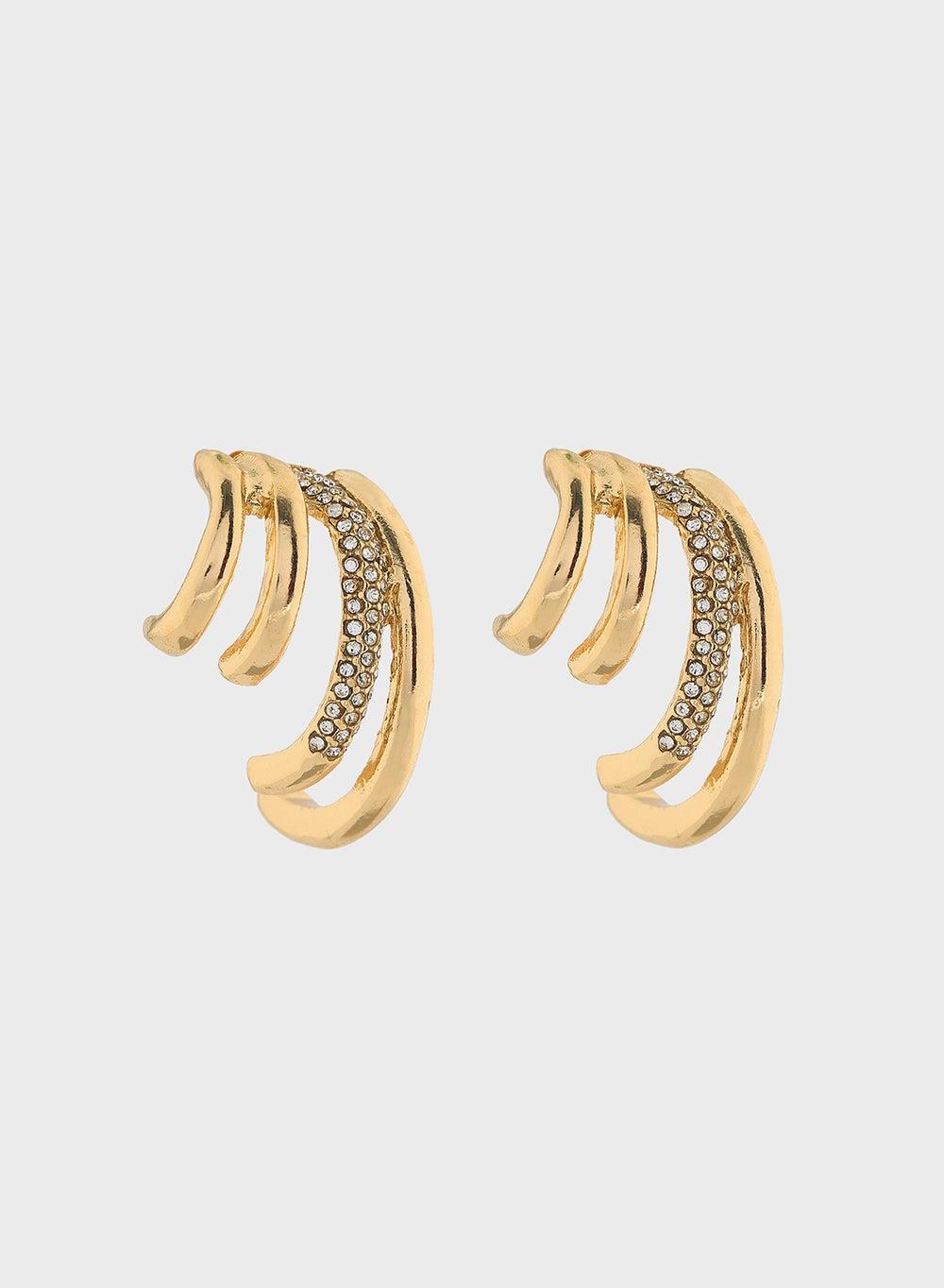 ELLA Diamante Hoop Earrings - Elegance Reimagined - Image 1