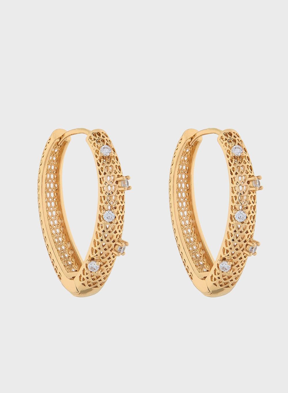 ELLA Elegant Hoop Earrings - Timeless Style for Women - Image 1