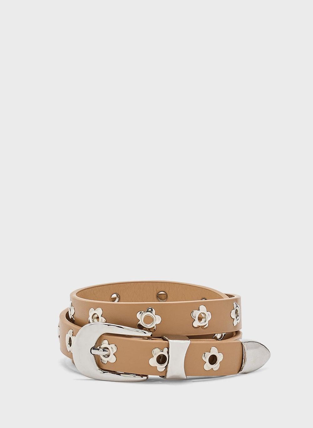 Ginger Floral Slim Women's Belt - Chic & Functional - Image 1