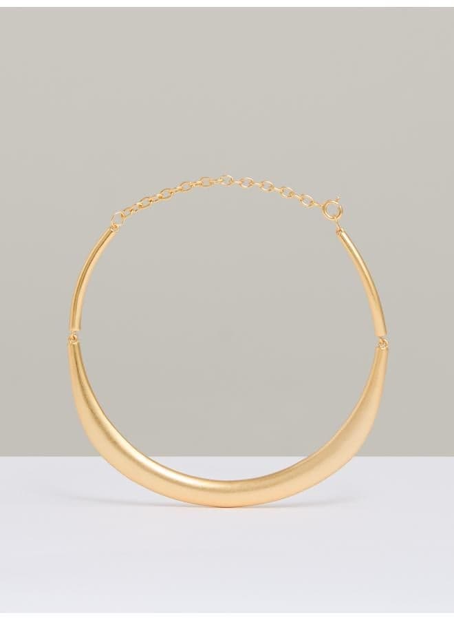 REISS Poppy: Elegant Gold-Tone Curve Choker - Image 1