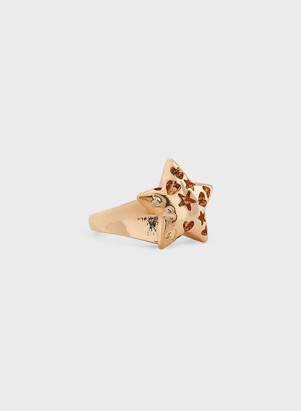 Ginger Celestial Star Chunky Ring for Elegant Evenings - Image 1