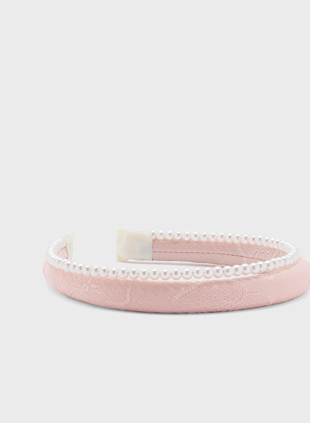 ELLA Pearl Floral Elegance Headband - Chic Accessory for Women - Image 1
