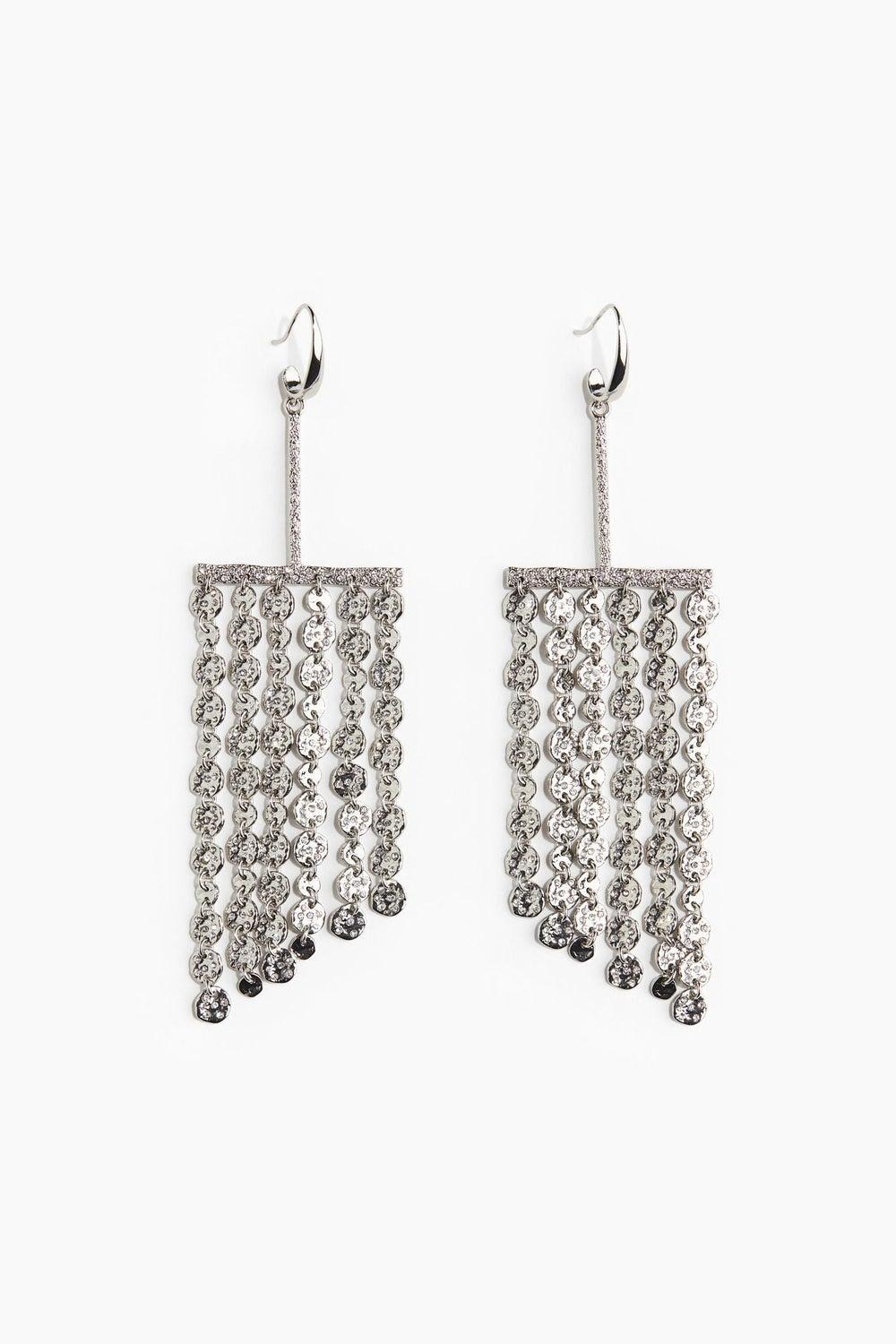 H&M Sparkling Rhinestone Dangle Earrings for Women - Image 1