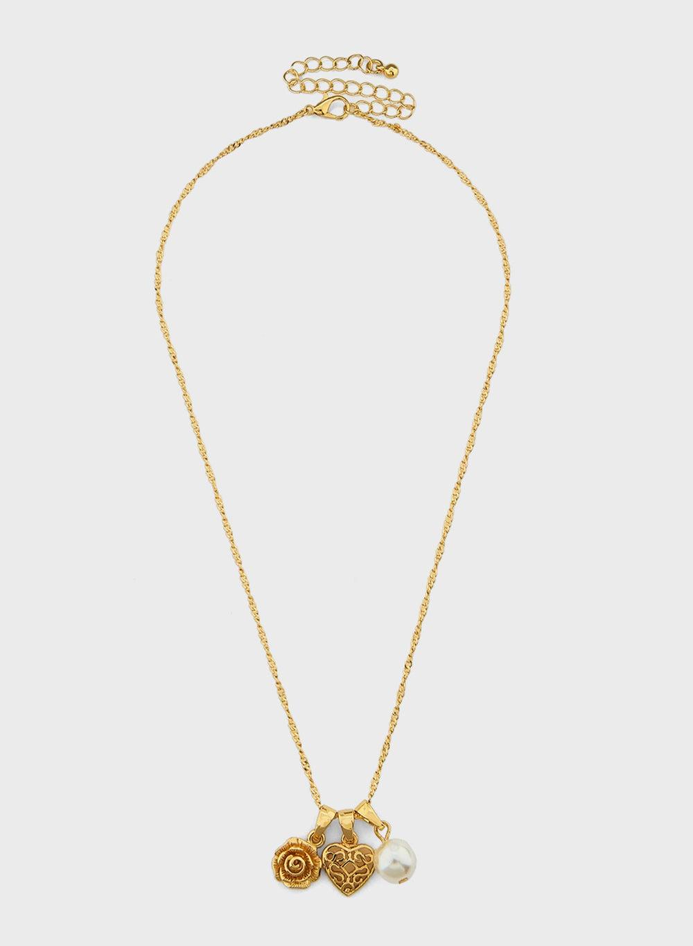 ELLA 3 Mix Pack Elegant Rose Pendant Necklaces - Image 1