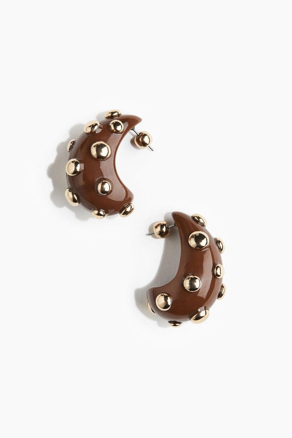 H&M Studded Dome Earrings: Modern Chic Accessory - Image 1