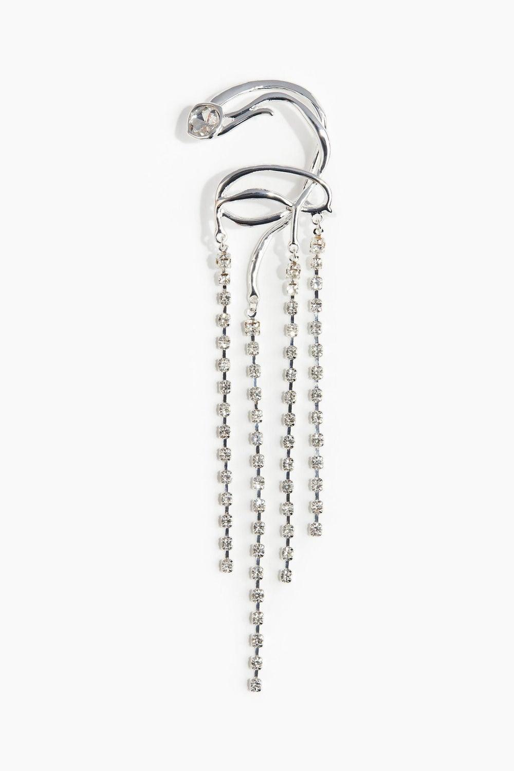 H&M Chic Rhinestone-Pendant Ear Cuff for Women - Image 1