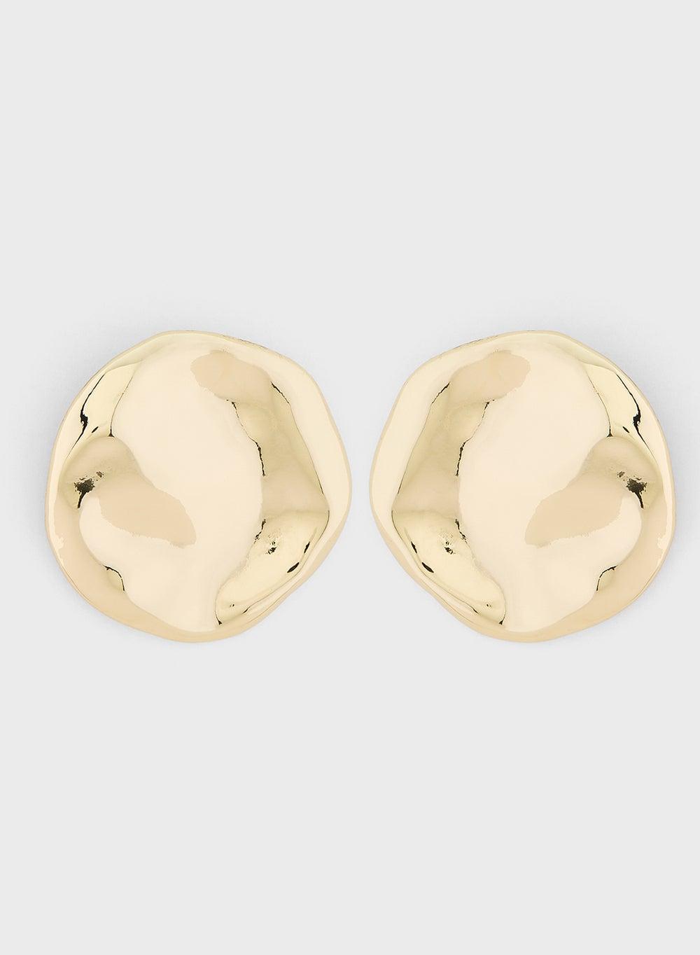 ELLA Molten Stud Earrings - Elegant Women's Accessory - Image 1