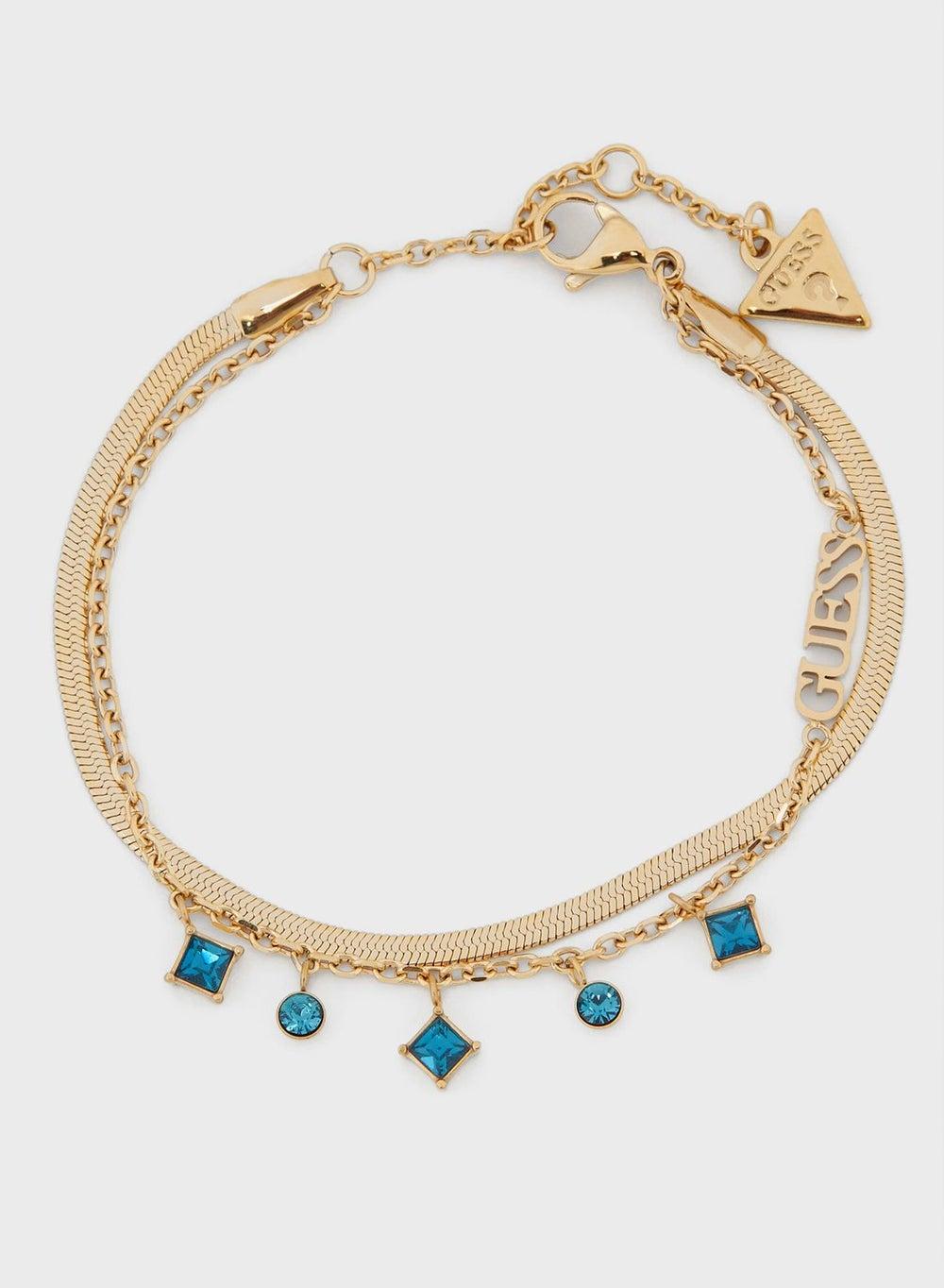 GUESS Charms Elegance Double Chain Bracelet for Women - Image 1