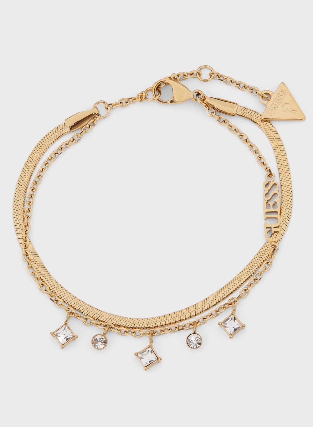 GUESS Charms Double Chain Bracelet - Elegant Women's Accessory - Image 1