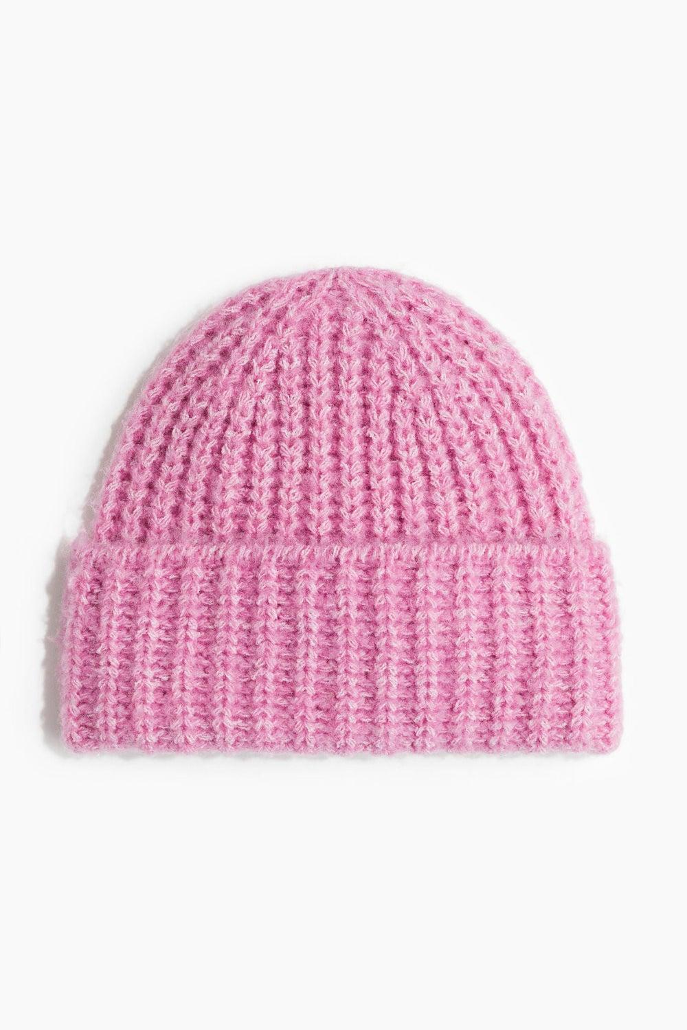 H&M Chic Rib-Knit Women's Beanie with Turn-Up Hem - Image 1