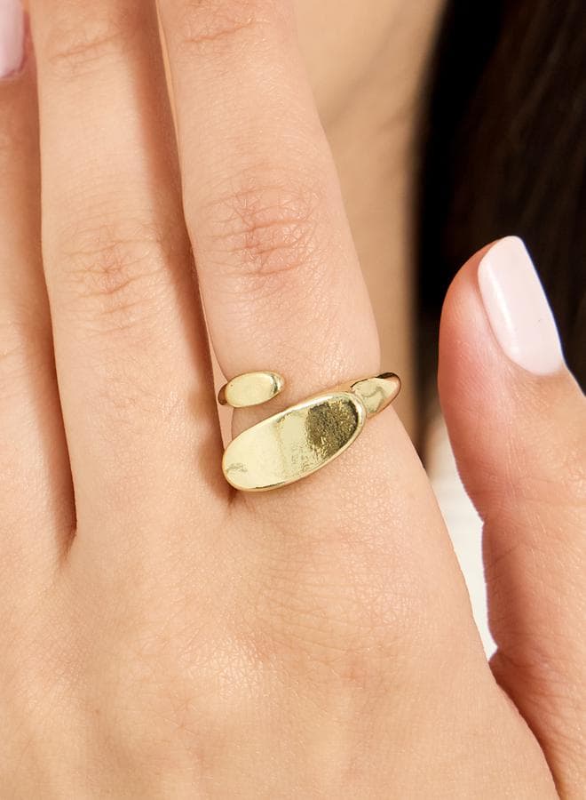 Styli Open End Twisted Elegance Ring for Women - Image 1