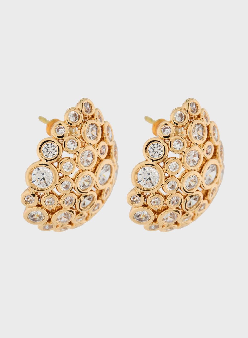 Ella Limited Edition Diamante Hoop Earrings for Women - Image 1