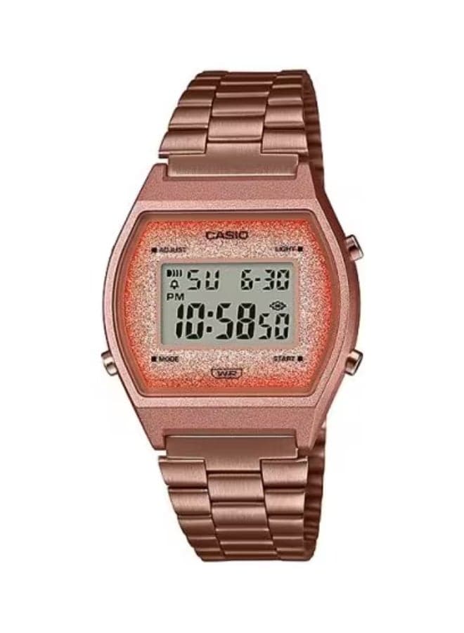 CASIO B640WCG-5DF Elegant Rose Gold Digital Watch, 35mm - Image 1