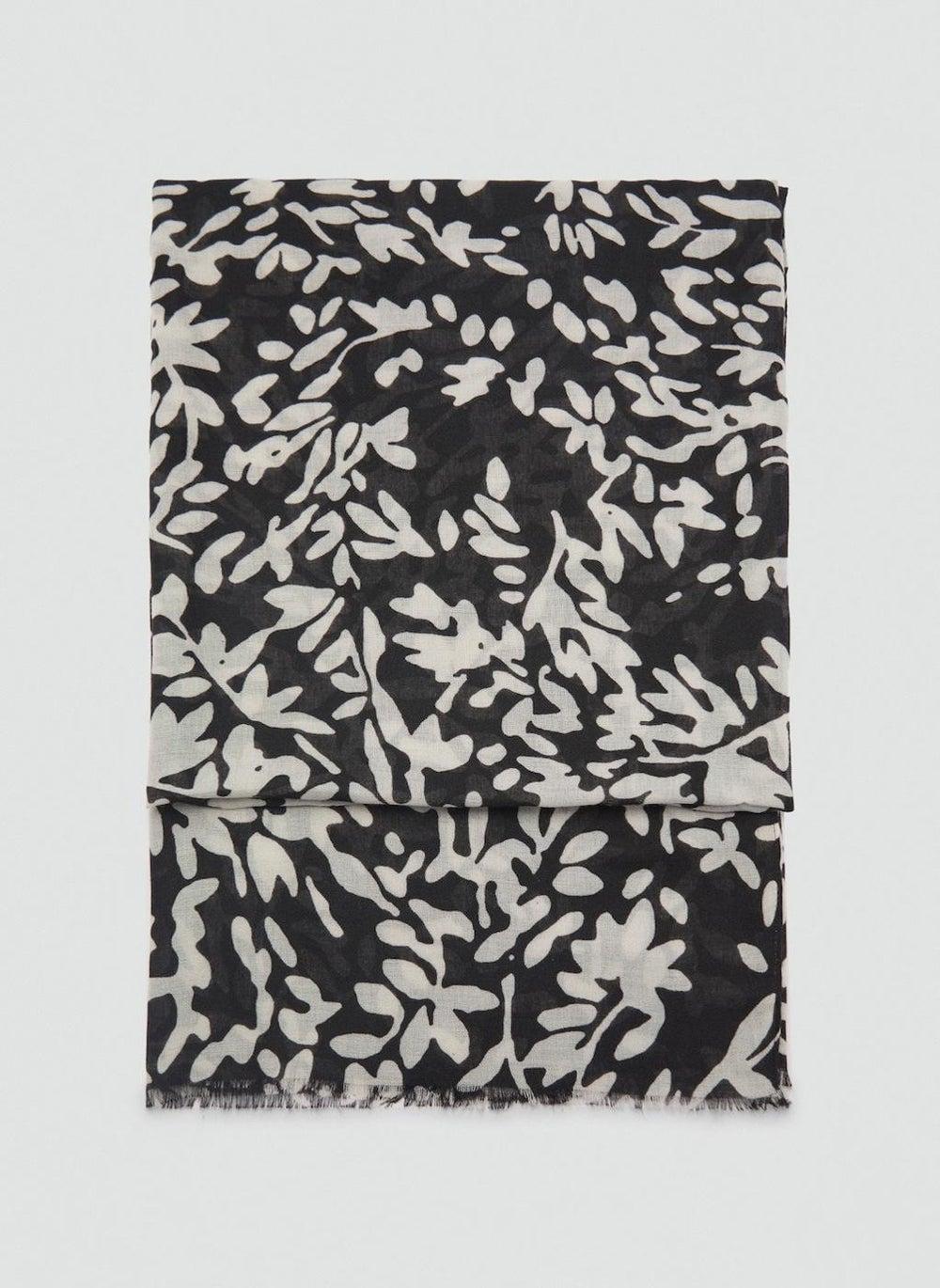 MANGO Floral Elegance Scarf - Chic Accessory for Women - Image 1