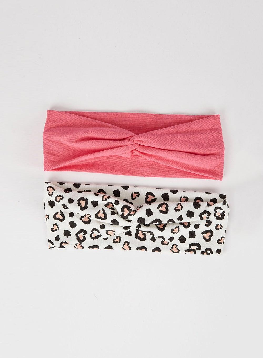 DeFacto Leopard Print 2-Pack Headbands - Chic & Sturdy - Image 1