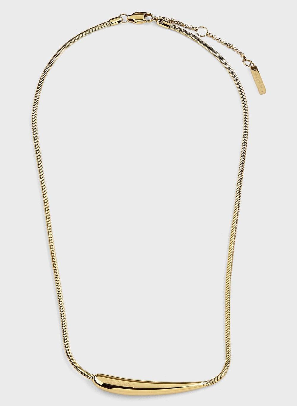 CALVIN KLEIN Elegant Stainless Steel Cable Chain Necklace - Image 1