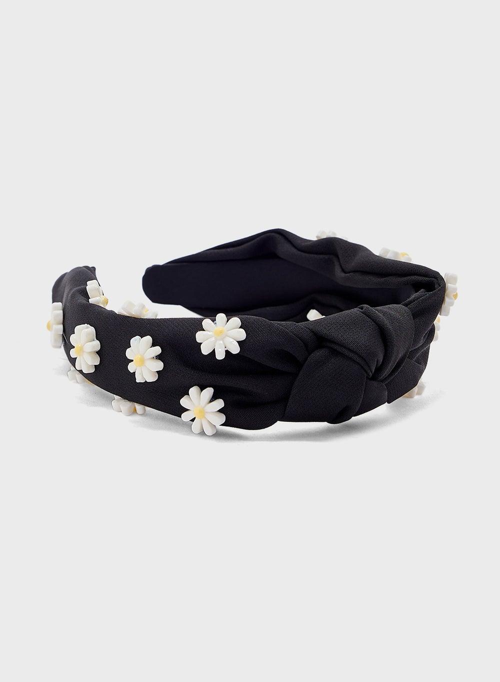 Ginger Embellished Daisy Floral Women's Headband - Image 1