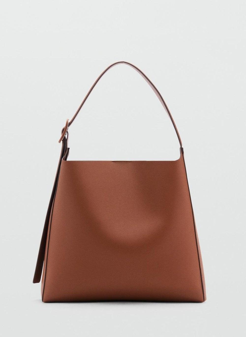 Elegant MANGO Buckle Shopper Bag for Stylish Women - Image 1