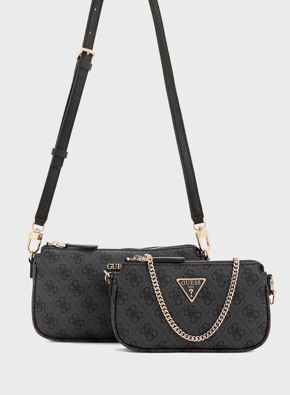 GUESS Noelle Saffiano PU Double Pouch Crossbody Bag - Image 1