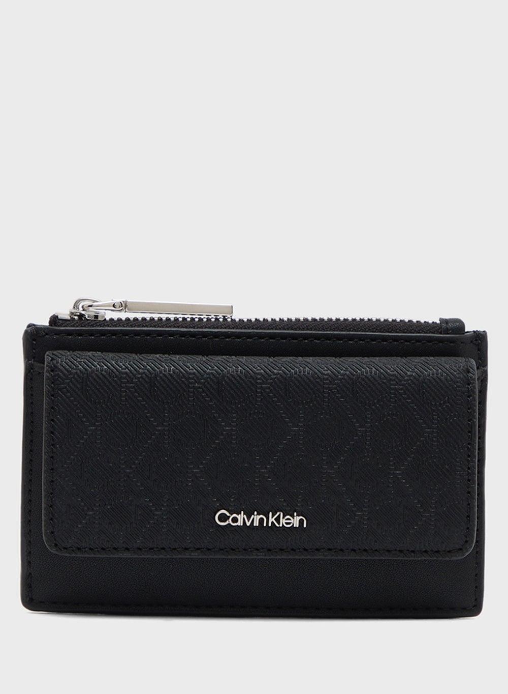 CALVIN KLEIN Women's Zip Flap Cardholder - Chic Utility - Image 1