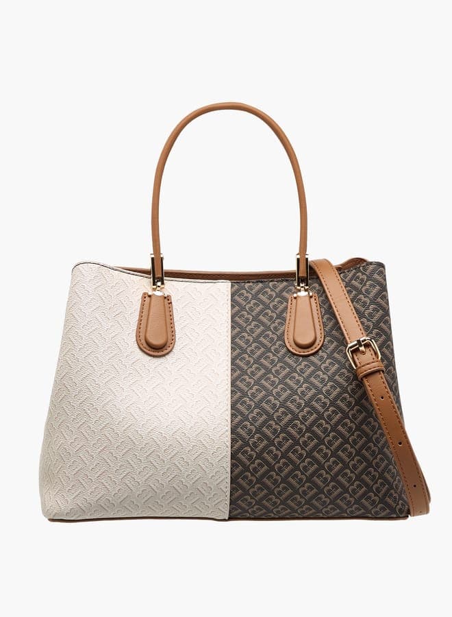 Flora Bella Monogram Elegance Tote Bag - Chic and Functional - Image 1