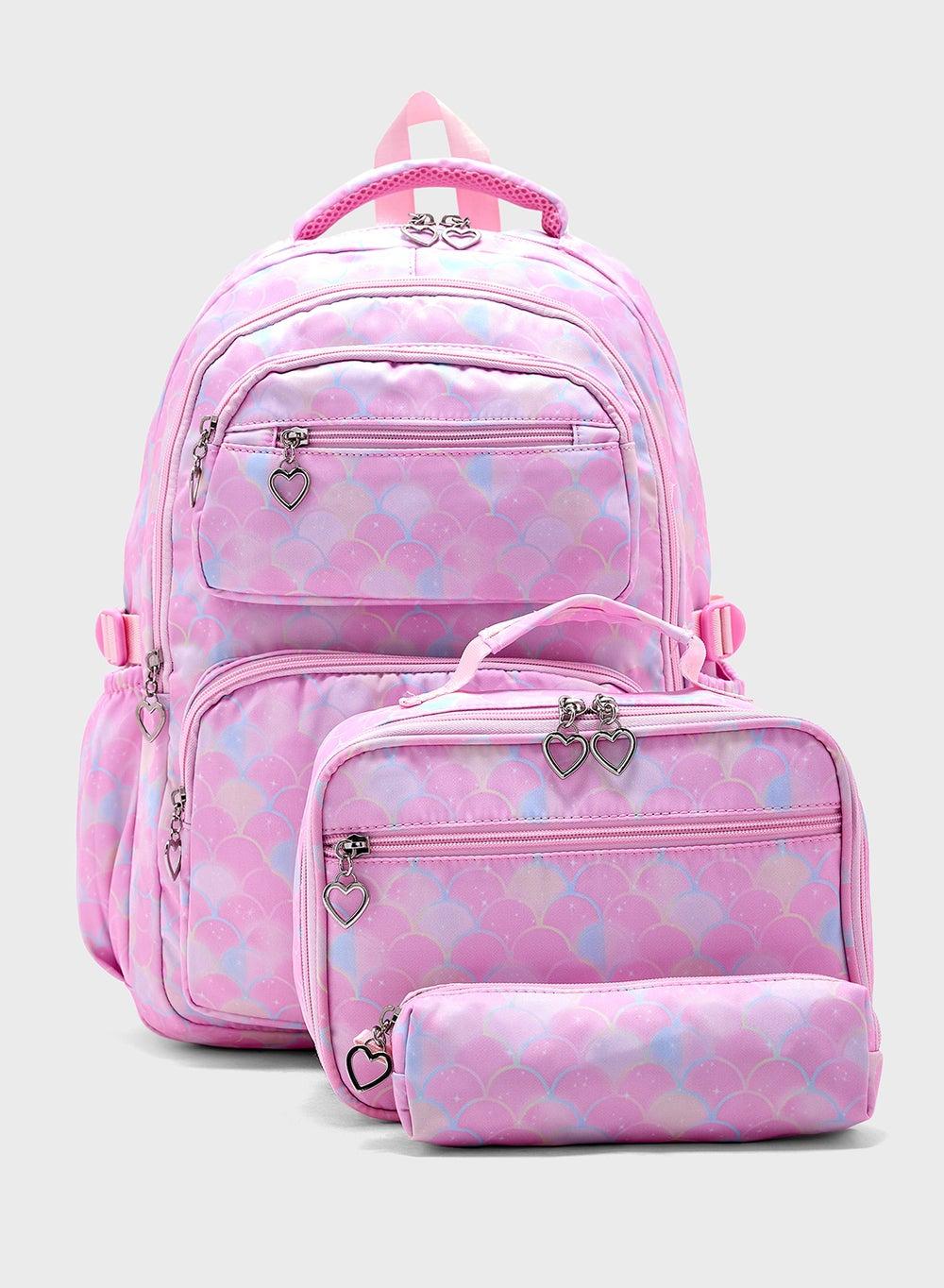 Ginger 3-Piece Chic Backpack Set for Women with Accessories - Image 1