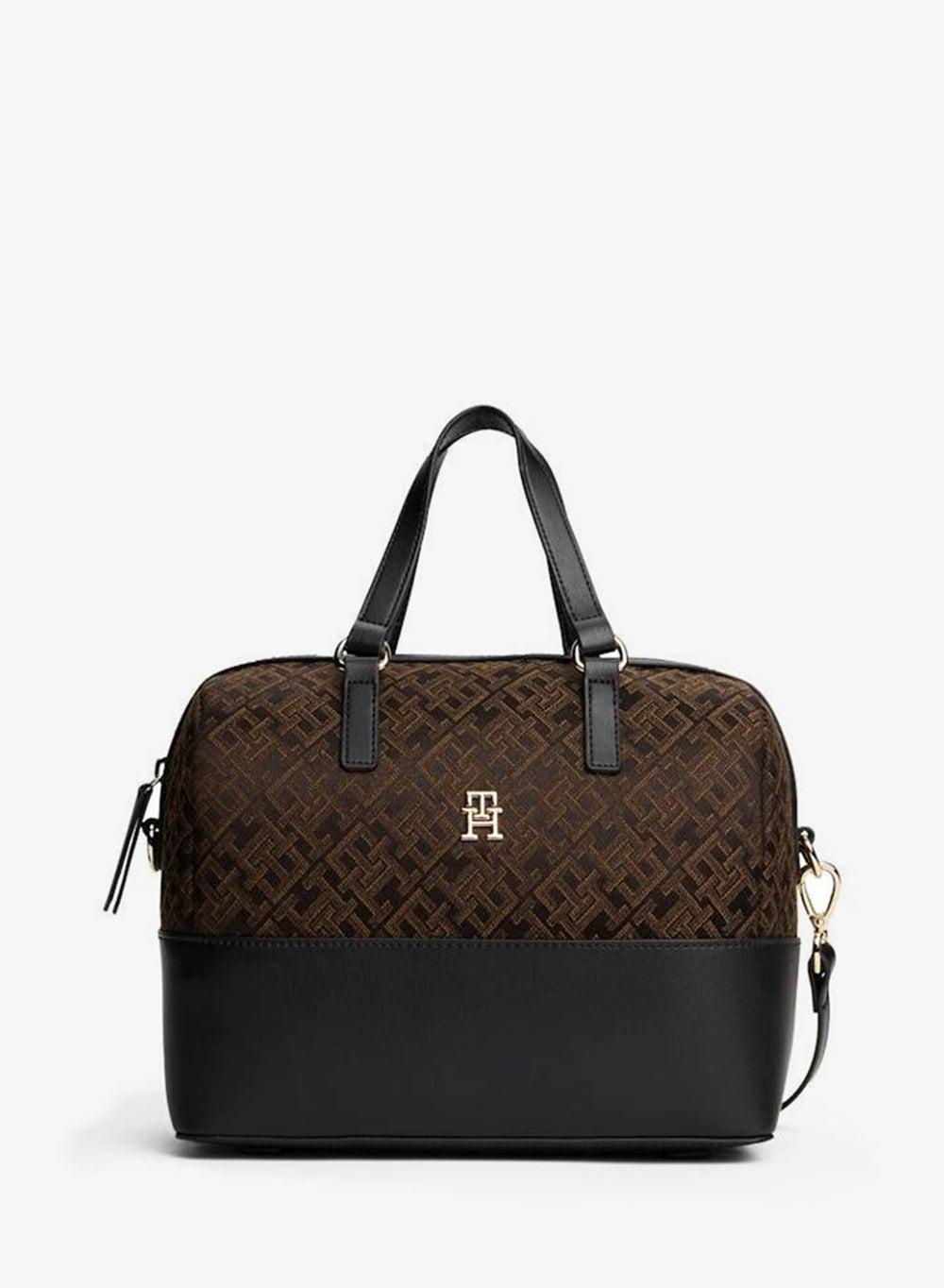 TOMMY HILFIGER Elegant Logo Jacquard Women's Duffle Bag - Image 1