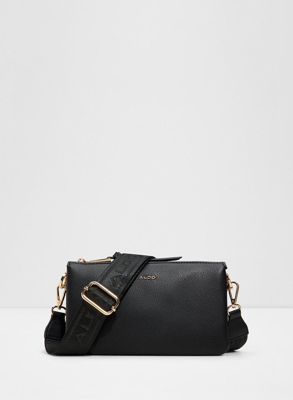 ALDO Cialy Elegant Black Crossbody with Logo Detail - Image 1
