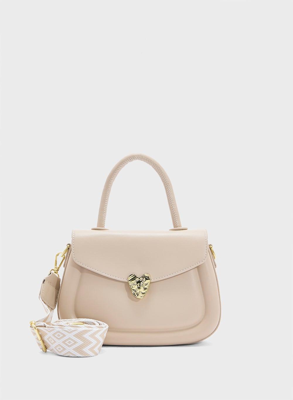 Elegant Ginger Heart Closure Satchel - Chic Accessory for Every Woman - Image 1