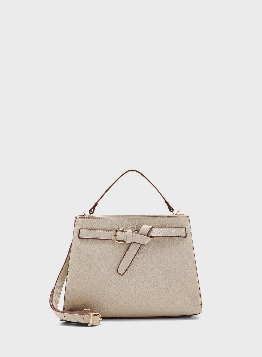 ELLA Elegance: Chic Knot Detail Satchel Bag for Women - Image 1