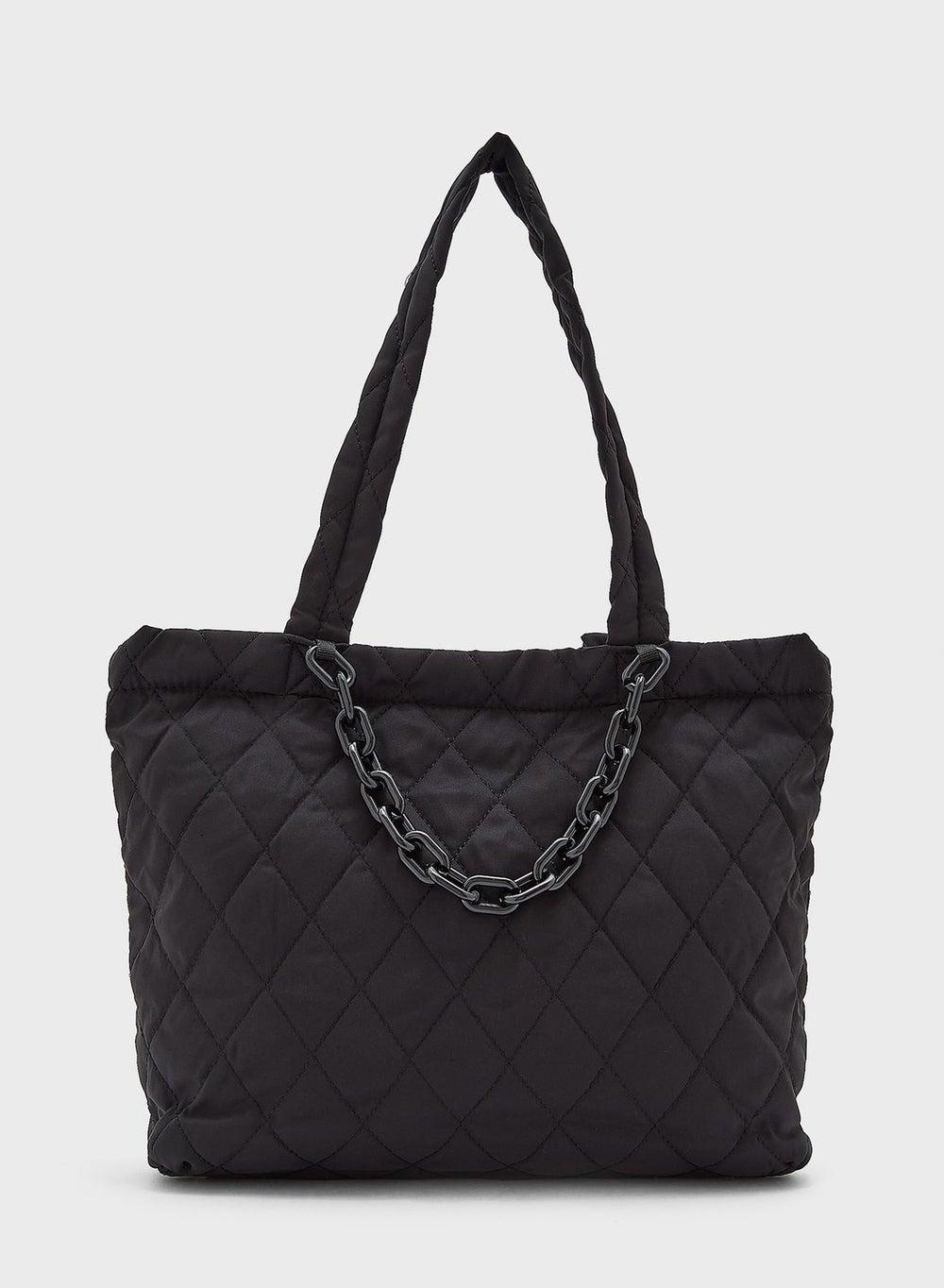 Ginger Quilted Nylon Elegance Tote Bag for Women - Image 1
