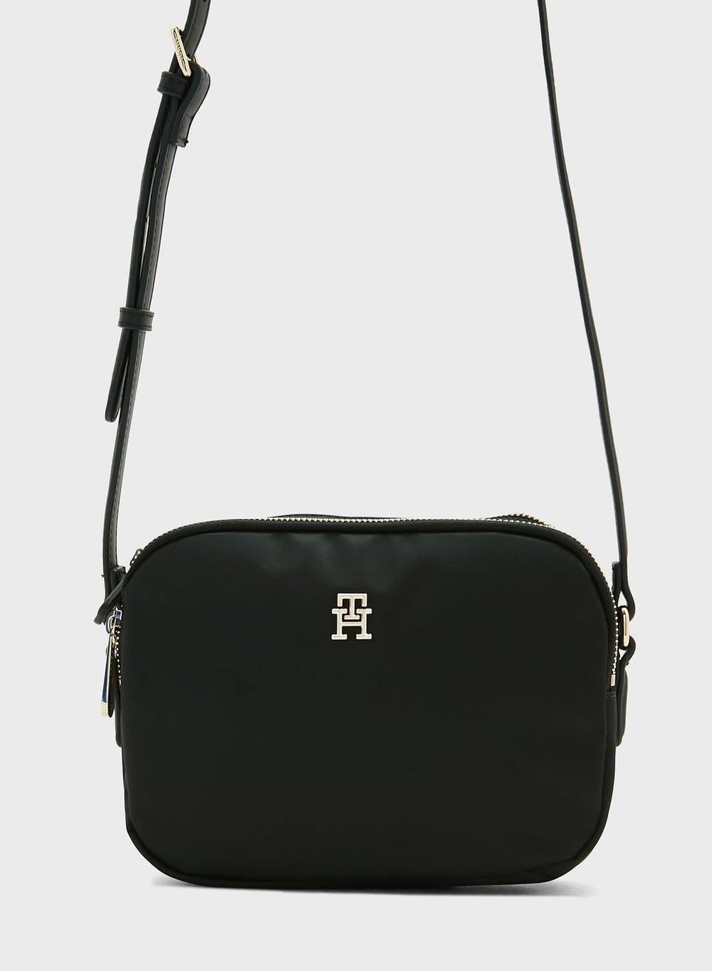 TOMMY HILFIGER Elegant Black Crossbody – Sleek & Functional - Image 1