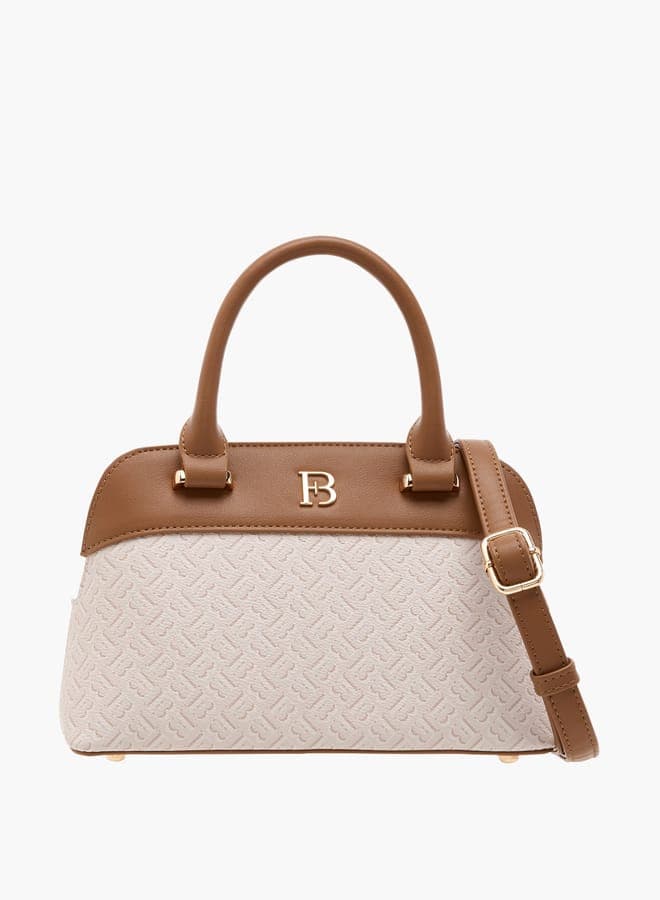 Flora Bella Textured Elegance Tote with Top Handles - Image 1