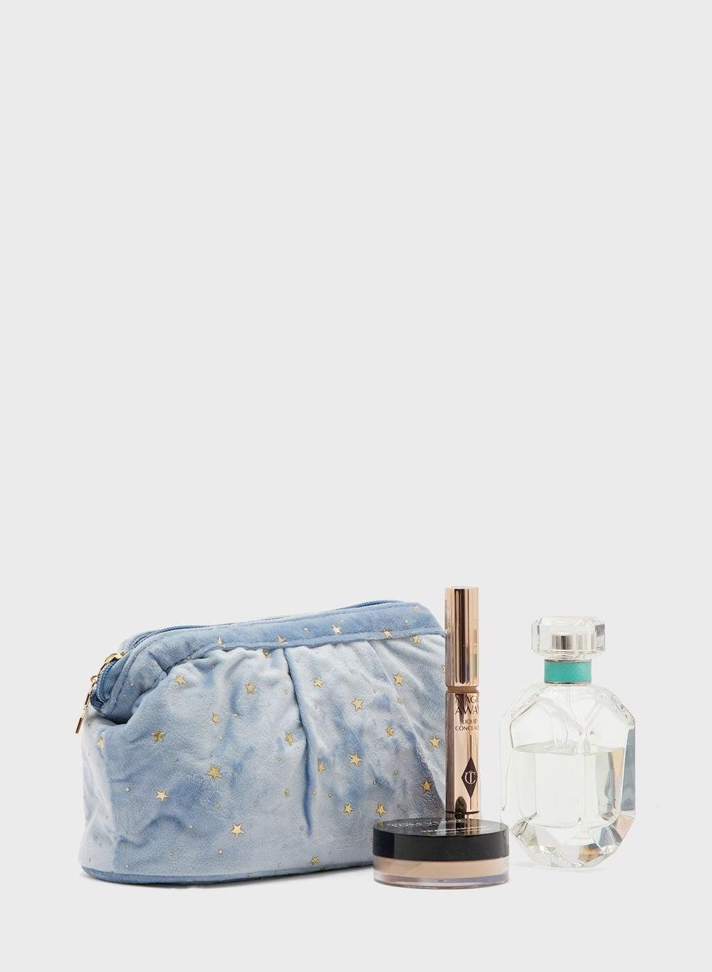 Ginger Star Velvet Makeup Pouch - Chic & Compact - Image 1