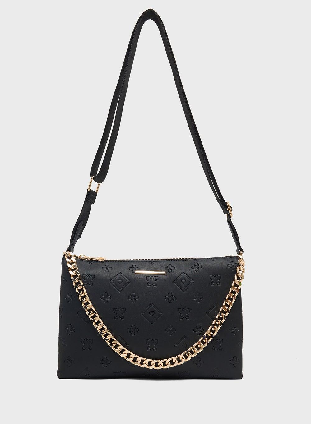 ALDO Albaeria Elegant Black Synthetic Crossbody - Image 1