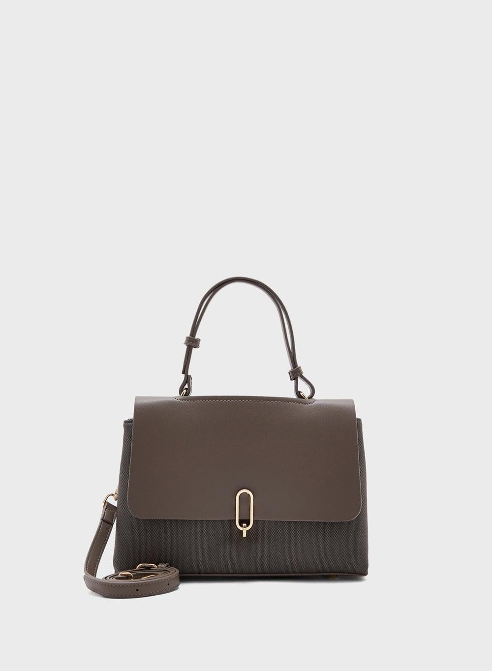 ELLA Chic Metal Trim Satchel – Elegance for Every Occasion - Image 1