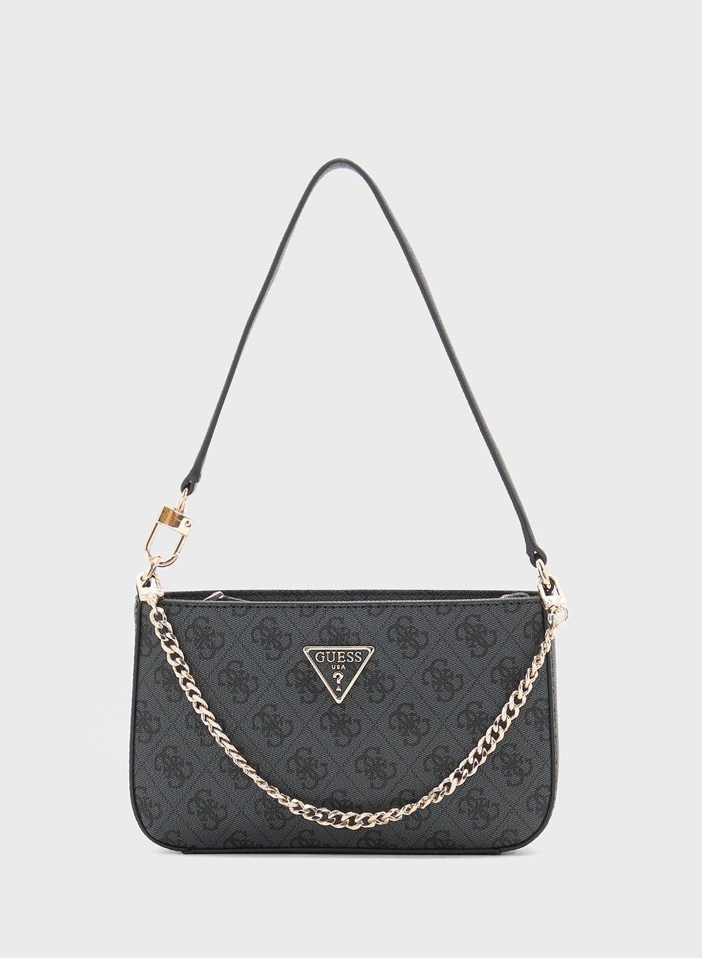 GUESS Noelle Mini Brown Logo Shoulder Bag - Image 1
