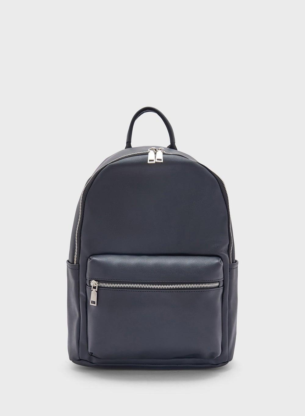 Ginger Luxe Faux Leather Women's Backpack - Elegance on the Go - Image 1