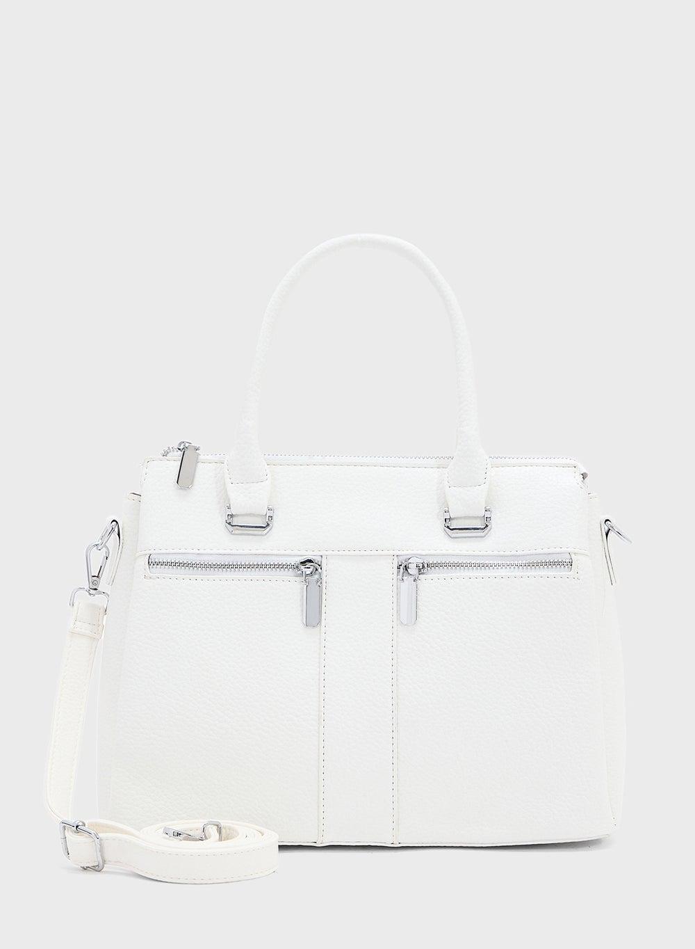 Ginger Multi-Zip Satchel Bag – Elegance Meets Functionality - Image 1